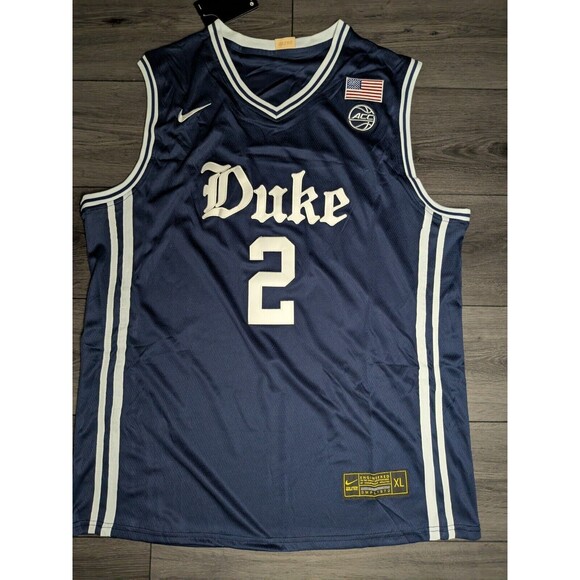 Other - Cooper Flagg #2 Duke Dark Blue Elite Devils Stitched Jersey Men's XL
